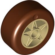 Wheel 30 x 20 with Reddish Brown Tire Pattern (6115pat0002)