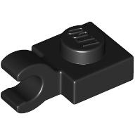 Plate Special 1 x 1 with Clip Horizontal [Thick Open O Clip] (61252)