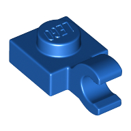 Plate Special 1 x 1 with Clip Horizontal [Thick Open O Clip] (61252)