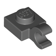Plate Special 1 x 1 with Clip Horizontal [Thick Open O Clip] (61252)