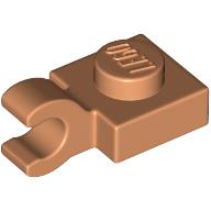 Plate Special 1 x 1 with Clip Horizontal [Thick Open O Clip] (61252)