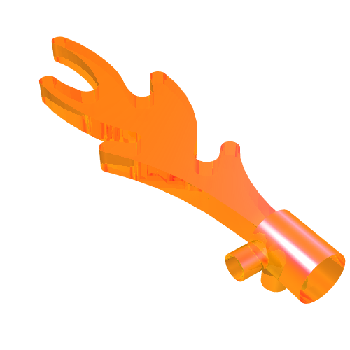 Wave / Flame Rounded with Base Pegs (6126a)