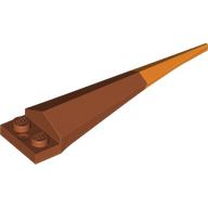 Plate Special 1 x 2 with Angular Extension and Flexible Orange Tip (61406pat0005)