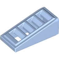 Slope 18° 2 x 1 x 2/3 with 4 Slots / Grate (61409)