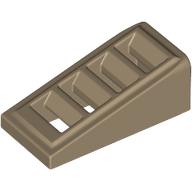 Slope 18° 2 x 1 x 2/3 with 4 Slots / Grate (61409)