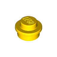 Plate Round 1 x 1 with Solid Stud (6141)