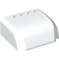 Windscreen 5 x 6 x 2 Triple Curved Top Canopy with 4 Studs (61484)