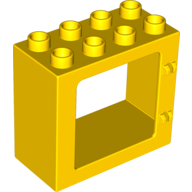 Duplo Door / Window Frame Flat Front Surface, Completely Open Back (61649)