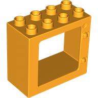 Duplo Door / Window Frame Flat Front Surface, Completely Open Back (61649)