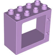 Duplo Door / Window Frame Flat Front Surface, Completely Open Back (61649)