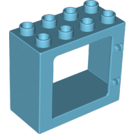 Duplo Door / Window Frame Flat Front Surface, Completely Open Back (61649)