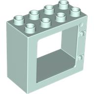 Duplo Door / Window Frame Flat Front Surface, Completely Open Back (61649)
