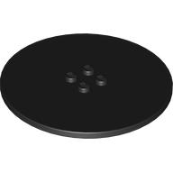 Plate Special Round 8 x 8 with 2 x 2 Center Studs with Groove (6177b)