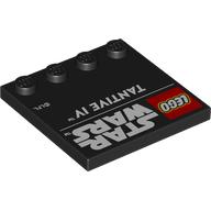 Plate Special 4 x 4 with Studs on One Edge with 'LEGO STAR WARS TANTIVE IV' print (6179pr0037)