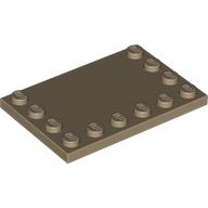 Plate Special 4 x 6 with Studs on 3 Edges (6180)