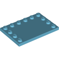 Plate Special 4 x 6 with Studs on 3 Edges (6180)