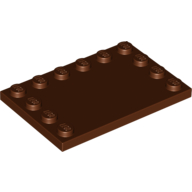 Plate Special 4 x 6 with Studs on 3 Edges (6180)