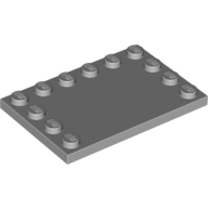 Plate Special 4 x 6 with Studs on 3 Edges (6180)