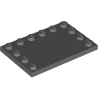 Plate Special 4 x 6 with Studs on 3 Edges (6180)