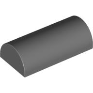 Brick Curved 2 x 4 Double, No Studs, with Groove (6192b)