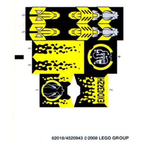 Sticker Sheet for Set 8117-1 (62018b)