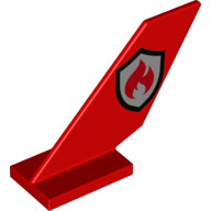 Tail Shuttle with Fire Logo Print (6239pr0023)