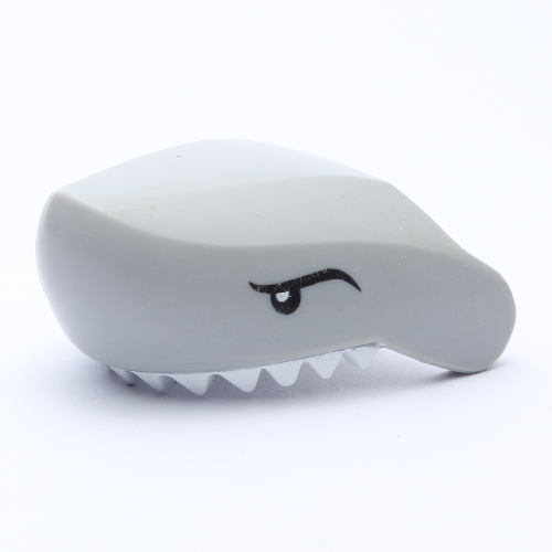 Animal Body Part, Shark Head with White Teeth and Black Eyes Print (62604pat0001)