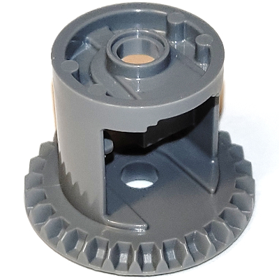 Technic Gear Differential with Inner Tabs and Closed Center, 28 Bevel Teeth [Sharp Edge] (62821c)