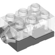 Light Brick 2 x 3 x 1 1/3 with Dark Bluish Gray Base [Yellow LED] (62930)
