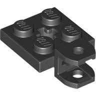 Plate Special 2 x 2 with Towball Socket, Short, Flattened with Holes and Axle Hole in Center (63082)