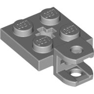 Plate Special 2 x 2 with Towball Socket, Short, Flattened with Holes and Axle Hole in Center (63082)