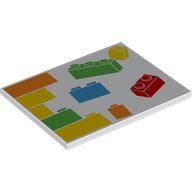 Tile 6 x 8 with LEGO Bricks, Wall print (6320pr0002)