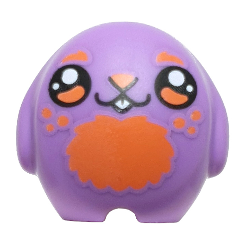 Pillow Plush Toy with Coral Chest, Teeth, Black Eyes print (6330pr0005)