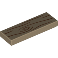 Tile 1 x 3 with Wood Grain print (63864pr0012)