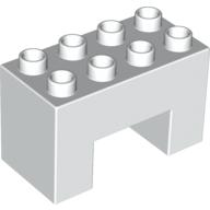 Duplo Brick 2 x 4 x 2 with 2 x 2 Square Arch (6394)