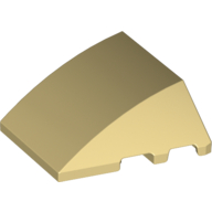 Wedge Curved 4 x 3 No Studs [Plain] (64225)
