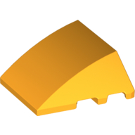 Wedge Curved 4 x 3 No Studs [Plain] (64225)