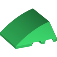 Wedge Curved 4 x 3 No Studs [Plain] (64225)