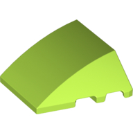 Wedge Curved 4 x 3 No Studs [Plain] (64225)