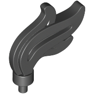 Flame / Headwear Accessory Plume / Feather, Triple Point (64647)