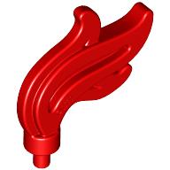 Flame / Headwear Accessory Plume / Feather, Triple Point (64647)