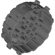 Wheel Hard Plastic with Small Cleats (64711)