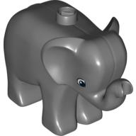Duplo Animal Elephant Baby Standing, Angular Eye Print (6502pr0001)