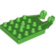 Duplo Plate 4 x 4 with 16 Studs and Reinforced Hinge (65085)