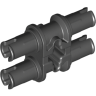 Technic Pin Double with Axle Hole - Squared Holes (65098)