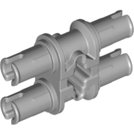 Technic Pin Double with Axle Hole - Squared Holes (65098)