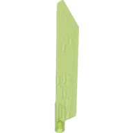 Large Figure Weapon Sword, Blade with Bar, Single Edge (65184)