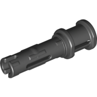 Technic Pin Long with Friction Ridges Lengthwise and Stop Bush [2 Lateral Holes, Small Pin Hole] (65304)