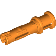 Technic Pin Long with Friction Ridges Lengthwise and Stop Bush [2 Lateral Holes, Small Pin Hole] (65304)