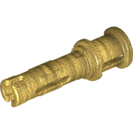 Technic Pin Long with Friction Ridges Lengthwise and Stop Bush [2 Lateral Holes, Small Pin Hole] (65304)